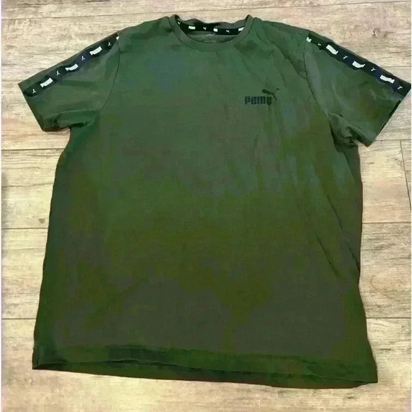 Puma green and black shirt size large - Picture 1 of 4